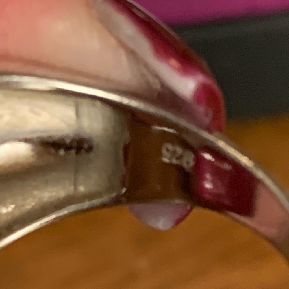 Beautiful flower ring in silver with diamonds - Picture 6 of 6